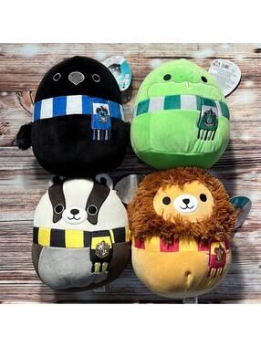 💜 Squishmallows Harry Potter 8” 4 Houses Set Halloween 2023 *BUNDLE*